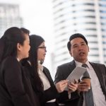 PR agency staffs working (illustration)